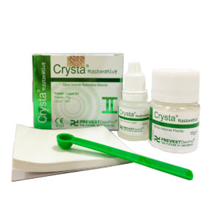 Prevest Denpro CRYSTA II Glass Lonomer Luting cement Powder & Liquid