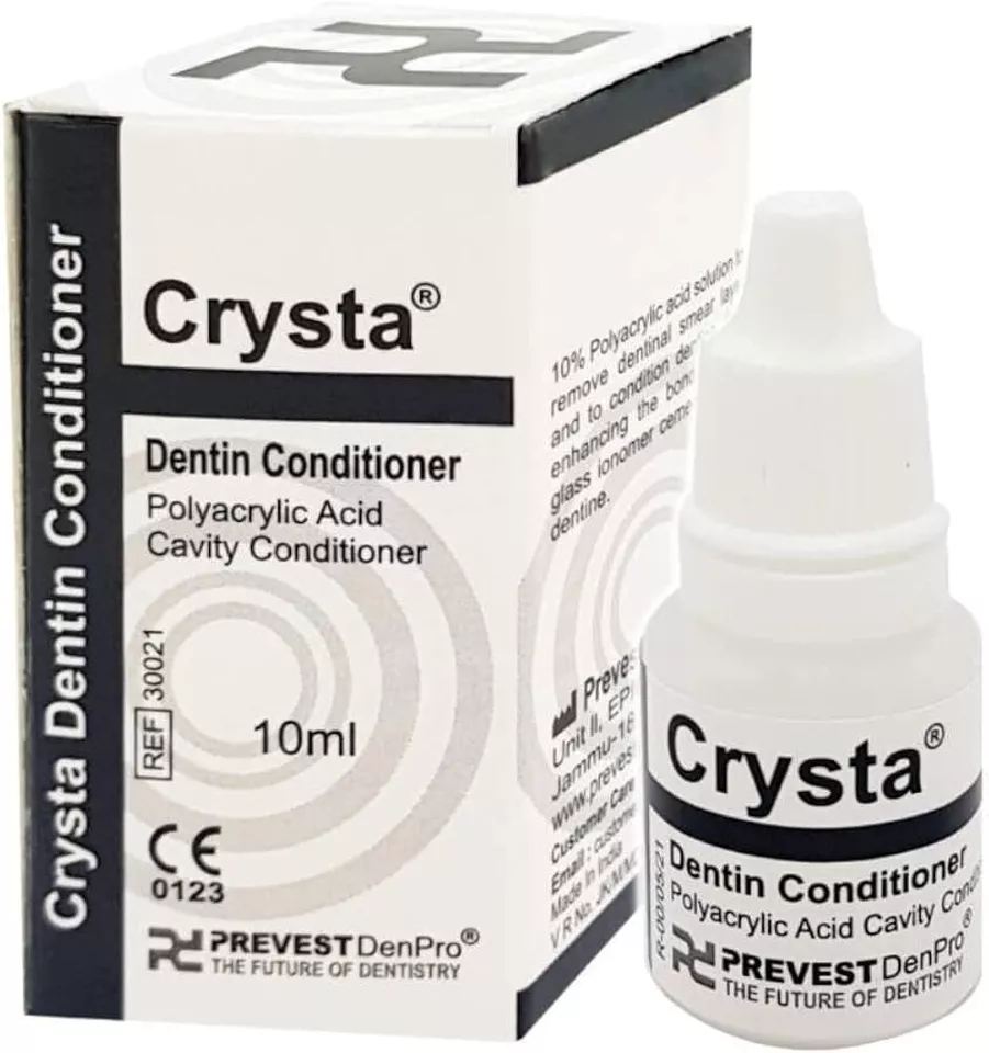 Dental CRYSTA Polyacrylic Asid Cavity Dentine Conditioner 10ml Pack - Image 2