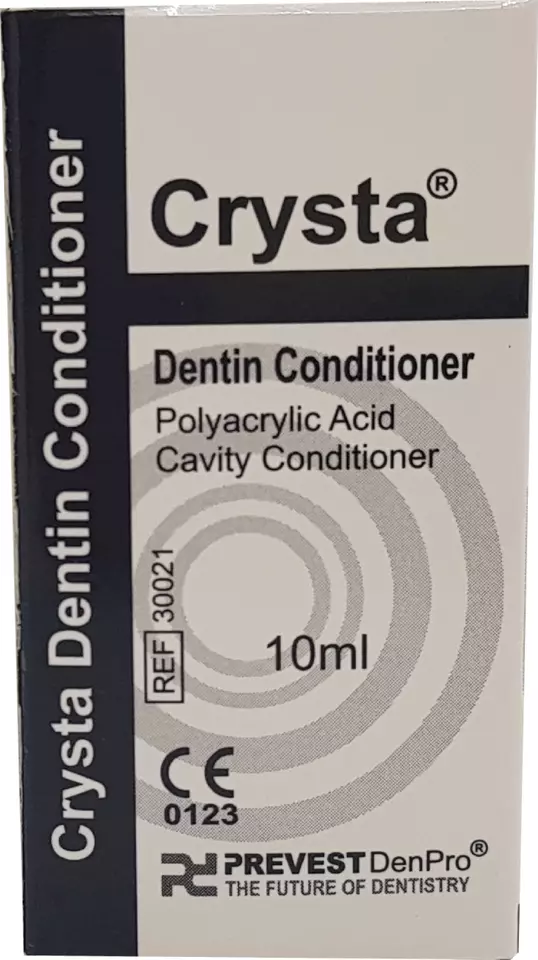 Dental CRYSTA Polyacrylic Asid Cavity Dentine Conditioner 10ml Pack - Image 4