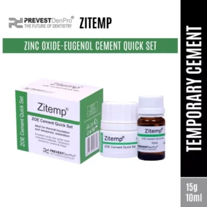Prevest DenPro Zitemp Zinc Oxide Eugenol ZOE Cement Quick Set -Temporary 20g.