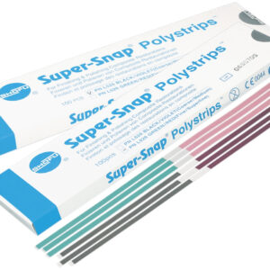 Shofu Super-Snap Polystrips (100 strips) Color Coded Matching Grit (Green/Red)