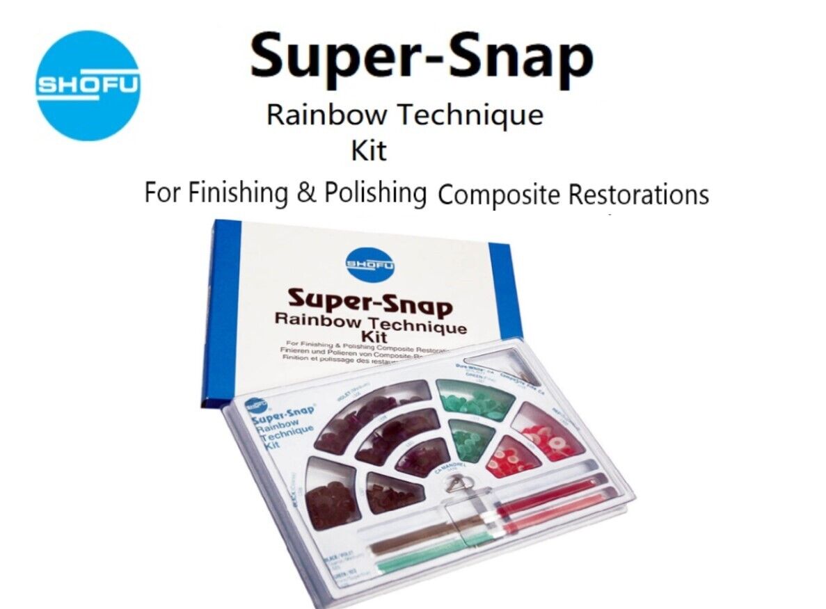 Shofu Super-Snap Rainbow Technique Efficient Safe Finishing & Polishing Kit - Image 4