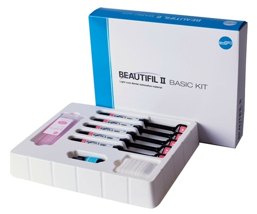 Shofu Beautifil II Basic Light Cure Dental Restorative Material Composite Kit