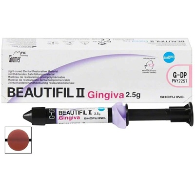 Shofu Beautifil II Gingiva Pink Shade Gingival Composite 2.5g - Image 2