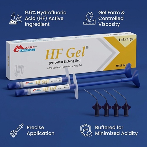 Maarc Dental HF Gel Porcelain Etchant 9.6% Buffered Hydrofluoric Acid - Image 2