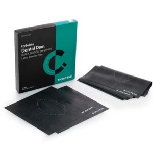Coltene Dental Rubber Dam Sheets Black Edition Pre Printed Latex Powder Free