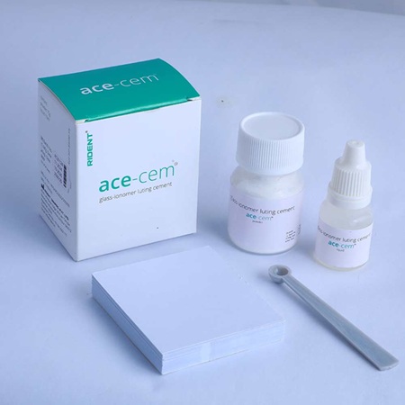Rident Ace-cem Glass Ionomer Luting Cement