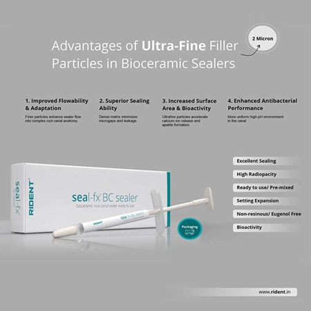 Rident Seal- FX BC Sealer Bioactive Bioceramic Root Canal Sealer 3gm - Image 3