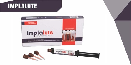Medicept Implalute Semi Permanent Dental Implant Cement Automix